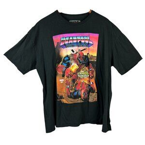 Marvel T-Shirt Adult 2XLarge Deadpool Venom Back In Black Comic Shirt Graphic